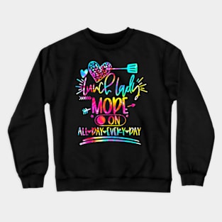 Tie Dye Lunch  Mode  All Day Every Day Lunch Crewneck Sweatshirt